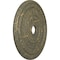 Ekena Millwork Cole Ceiling Medallion (Canopies up to 9 1/8"), 25 3/8"OD x 3 3/8"ID x 1 3/8"P, Witch Hazel Crackle CM25COWHC - alternate 2